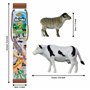 Cubitube - Animaux de la Ferme de Deluxebase. 11 pièces de Petites Figurines d'animaux de la Ferme. Tube de Rangement en Plastiq