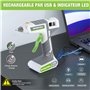 WORKPRO Pistolet à Colle Chaude Sans Fil 12 V avec 15 Bâtons de Colle 200x11mm, Batterie Lithium-ion 2000mAh, Chargement par USB