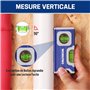 WORKPRO Niveau à Bulle Magnétique de Poche 115 mm - Semelle Aluminium - 2 en 1 Mesure Horizontale et Verticale - Rainure en V po
