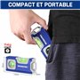 WORKPRO Niveau à Bulle Magnétique de Poche 115 mm - Semelle Aluminium - 2 en 1 Mesure Horizontale et Verticale - Rainure en V po