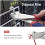 WORKPRO Jeu de Pinces en Cr-V Pince Multiprise, Pince Universelle, Pince Coupante, Pince à Bec Long et Clé à Molette pour Répara