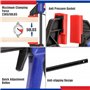 WORKPRO Serre Joint et Pince à Ressort 8 Pièces, 4 Mini Serres-joint (Longeur:200 mm,Portée 115 mm, Plage d'expansion 200 mm)et