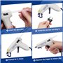 WORKPRO Mini Pistolet à Colle Chaude 10W avec 20 Bâtons de Colle 7x100 mm, Pistolet à Colle Electrique pour Petits Travaux Manue