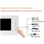 uoweky 7 '' Interphone Vidéo Couleur Filaire Couleur Système de Porte IR Caméra de Vision Nocturne 480p + écrans de Contrôle Int