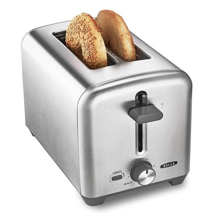 BELLA Grille-pain 2 tranches avec fentes extra-larges et tiroir ramasse-miettes amovible