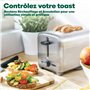 BELLA Grille-pain 2 tranches avec fentes extra-larges et tiroir ramasse-miettes amovible, 6 réglages de dorage, fonctions d’arrê