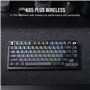 Corsair K65 Plus Wireless Clavier de Jeu mécanique remplaçable à Chaud 75% RGB - Interrupteurs linéaires MLX Red pré-lubrifiés -
