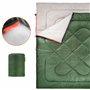Amazon Basics Rectangulaire Sac de couchage pour le camping et la randonnée par temps froid, taille Double size pour deux person