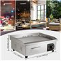 VEVOR Plancha Électrique 54x30 cm 3 kW Plaque à Snacker Électrique Commerciale Plaque de Cuisson en Fer Antiadhésive Température