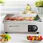 VEVOR Plancha Électrique 54x30 cm 3 kW Plaque à Snacker Électrique Commerciale Plaque de Cuisson en Fer Antiadhésive Température