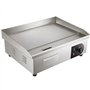 VEVOR Plancha Électrique 54x30 cm 3 kW Plaque à Snacker Électrique Commerciale Plaque de Cuisson en Fer Antiadhésive Température