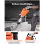 VEVOR Marteau de Démolition 2200 W Marteau-Piqueur 66 J 1350 BPM Marteau Perforateur avec 6 Burins Remplaçables Poignée Rotative