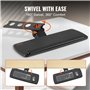 VEVOR Support Clavier 63,5x25 cm Plateau pour Clavier et Souris Coulissant sous Bureau Charge Max 5 kg Tablette Coulissante Clav