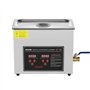 VEVOR Nettoyeur à Ultrasons 6L en Acier Inoxydable Bac Ultrasons Numérique avec Chauffage Temps et Température Réglables Apparei