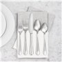 Amazon Basics Lot de 12 Fourchettes dîner en Acier Inoxydable avec Contours festonnés