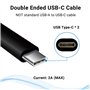 Ugee Câble USB-C vers USB-C Complet Compatible avec Tablette Graphique avec Ecran U1200/U1600