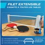 PRO SPIN Filet de Ping Pong Portable pour Jouer Partout - Filet Ping Pong Rétractable pour Toute Table avec Sac de Rangement Pra