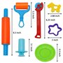 JOYIN Pâte à Modeler Accessoires 44 Pièces Dough Modeler Kit pour Enfants Emporte-pièces Moules Kit