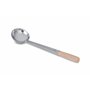 Craft Wok Petite louche en acier inoxydable avec poignée ergonomique en bois - Ustensile de cuisine asiatique professionnel pour