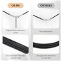 GlasFlength Cordon Collier 6 Pièces, 1.5mm Ciré Cordon de Collier avec Fermoir Corde en Cuir 45cm avec Chaîne d'Extension et 60c