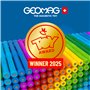 Geomag - Rainbow - 72 Pièces - Jeu de Construction Magnétiques pour Enfants Dès 3 Ans - Fabrication Suisse - Blocs Construction
