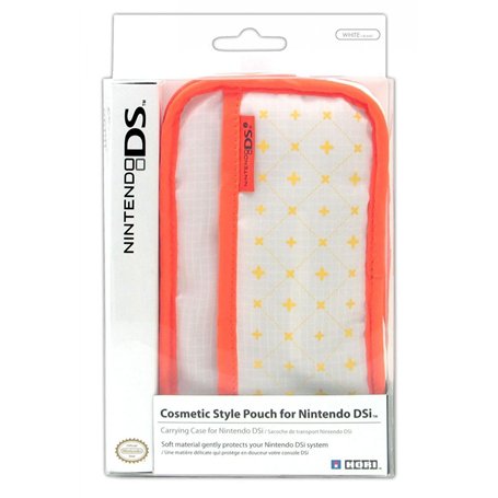 Hori Sacoche de Transport Comestic Style - Housse pour Nintendo DSi/DS Lite - Blanc/Orange - Accessoire Licence Officielle Ninte