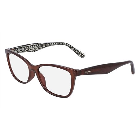 Salvatore Ferragamo SF2866 42910 210 Crystal Brown Vista Women's Steel