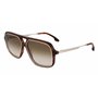 Lunettes de Soleil VICTORIA BECKHAM VB246S 227 BROWN HORN 58/13/140 Femme