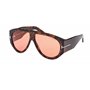 Tom Ford Lunettes de Soleil BRONSON FT 1044 DARK HAVANA/BURGUNDY 60/12/140 homme