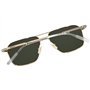 Montblanc Sport Mb0278s-002 56 Sunglass Man Metal Lunettes de Soleil, Doré/Vert