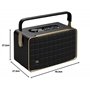 JBL Authentics 300 Enceinte Intelligente connectée Portable avec Wi-FI, Bluetooth et Assistants vocaux, Design rétro, Noire, Pri
