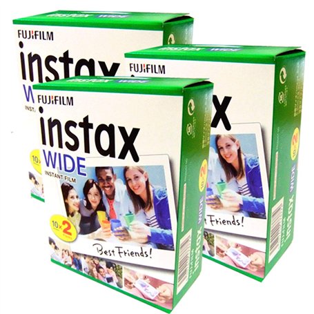 Fujifilm Film Photo instantané 60 pour Appareil Photo Instax Wide 210 200 100 300