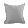 STOF - Taie avec Volant - Modèle Alicia - 100% Coton - Coloris Perle - 65 x 65 cm