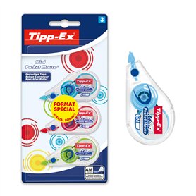 Tipp-Ex Mini Pocket Mouse Rubans Correcteurs 6 m x 5 mm - Couleurs Fantaisies Assorties