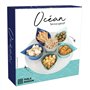 Table Passion - Service apéritif 7 pièces Océan 34 cm