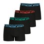 Athena Lot de 4 Boxers Coton Stretch extensibleMy Petit Prix My, Noir, XXXL Homme