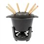 Sitram 713351 Service à fondue 10 pièces en Fonte d'acier émaillée Ø16 cm inclus 6 fourchettes