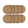La Cordeline Lot 10 Disques Paillage Ø 40 cm Fibre Coco Naturel 900g/m² - Tapis Protection Plante