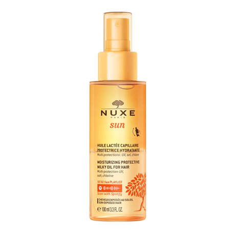 Nuxe Sun Huile Lactée Capillaire Protectrice Hydratante 100