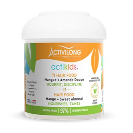 ACTIVILONG - Ti Hair Food Actikids - Sans Rinçage - Cheveux Bouclés À Crépus - Dès 3 ans - Nourrit Et Discipline - Ingrédients N
