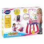 VTech - Magi Chevalet Interactif 3 en 1 Rose, Tableau Enfant Magique, Double Face Blanc Effaçable et Noir à Craie, Table à Dessi