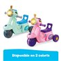 VTech - Porteur Scooter Interactif 3 en 1 Bleu, Moto Porteur Bébé, Tricycle Évolutif avec Tableau d'Éveil Interactif, Jouet d'Ac