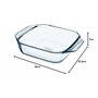 Pyrex - Irresistible - Plat à Four Carré en Verre 29x23 cm