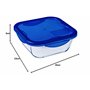Pyrex Cook & Go - Lot de 7 Boîtes avec Couvercles Hermétiques - Tailles et Formes Différentes - Verre Borosilicate - Compatible