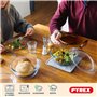 Pyrex 4 In 1 - Lot de 2 Cocottes 1L - Verre Borosilicate - Cuisson Four Façon Vapeur - Cuisine Mijotée - Compatible micro-ondes