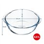 PYREX PREPWARE - Plat rond en verre 26 cm - 2,3 l