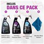 ProTechMC | Kit Nettoyage Voiture Interieur | Nettoyant Multi-Surfaces | Protecteur Plastiques | Détachant Tissus et Moquettes |