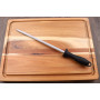 FISCHER - Fusil à Aiguiser Mèche 25cm Ronde Standard École Hôtelière Cuisinier Professionnel - Fabriqué en France