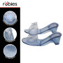RUBIES - Chaussures de Princesse Bleues - Mules Enfants Robe de Princesse - Taille Unique - Souliers Bleues à Paillettes et Méda