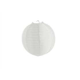 Lot de 12 - Lampion avec Porte Bougie intérieur extérieur Blanc 50cm